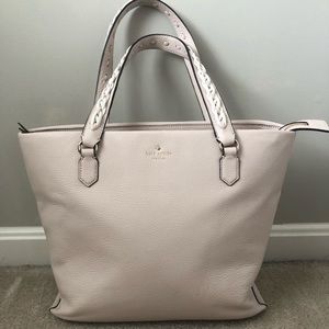 NWOT large Kate Spade blush leather tote